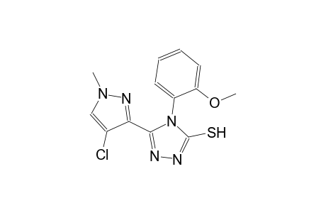 5-(4-chloro-1-methyl-1H-pyrazol-3-yl)-4-(2-methoxyphenyl)-4H-1,2,4-triazole-3-thiol