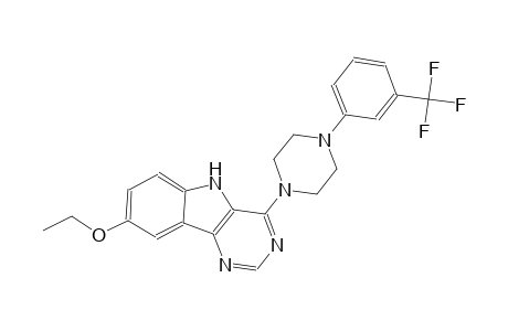 8-ethoxy-4-{4-[3-(trifluoromethyl)phenyl]-1-piperazinyl}-5H-pyrimido[5,4-b]indole