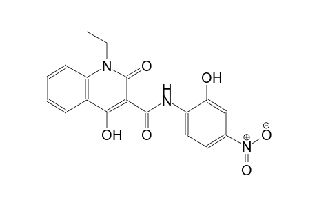 1-ethyl-4-hydroxy-N-(2-hydroxy-4-nitrophenyl)-2-oxo-1,2-dihydro-3-quinolinecarboxamide