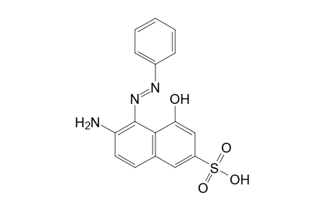 6-amino-4-hydroxy-5-(phenylazo)-2-naphthalenesulfonic acid