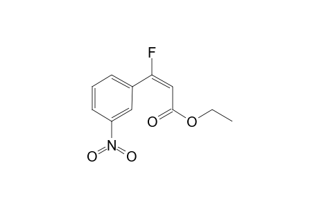 (E)-3-fluoro-3-(3-nitrophenyl)-2-propenoic acid ethyl ester