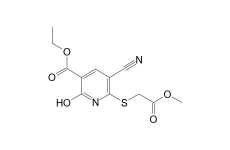 5-cyano-2-keto-6-[(2-keto-2-methoxy-ethyl)thio]-1H-pyridine-3-carboxylic acid ethyl ester