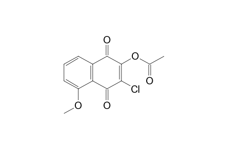3-Chloro-2-acetoxy-5-methoxy-1,4-naphthoquinone