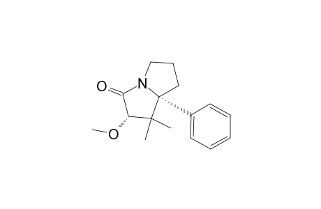 3H-Pyrrolizin-3-one, hexahydro-2-methoxy-1,1-dimethyl-7a-phenyl-, cis-