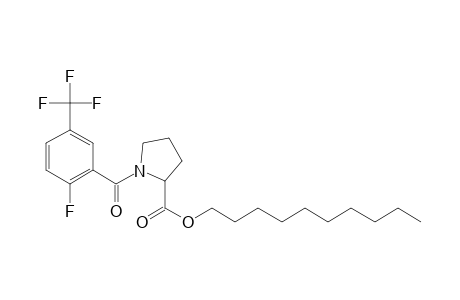 L-Proline, N-(2-fluoro-5-trifluoromethylbenzoyl)-, decyl ester