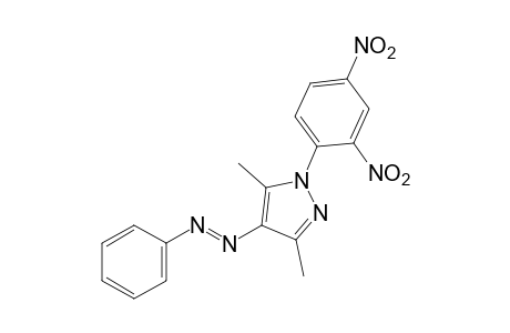 3,5-dimethyl-1-(2,4-dinitrophenyl)-4-(phenylazo)pyrazole