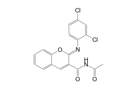 N-({(2Z)-2-[(2,4-dichlorophenyl)imino]-2H-chromen-3-yl}carbonyl)acetamide