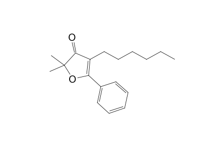 2,2-Dimethyl-5-phenyl-4-(hexyl)furan-3(2H)-one