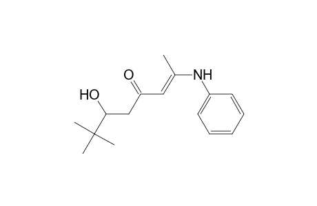 7,7-Dimethyl-6-hydroxy-2-(N-phenylamino)oct-2-en-4-one
