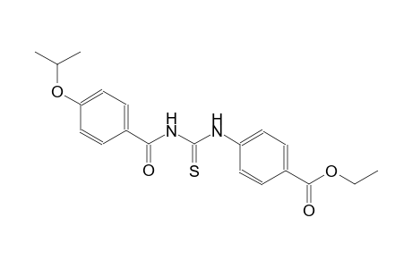 ethyl 4-({[(4-isopropoxybenzoyl)amino]carbothioyl}amino)benzoate