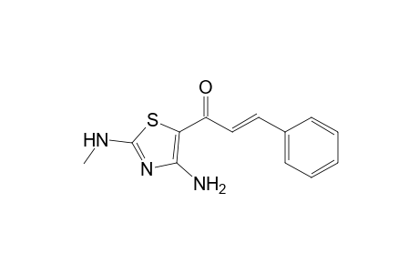 (E)-1-[4-amino-2-(methylamino)-1,3-thiazol-5-yl]-3-phenylprop-2-en-1-one