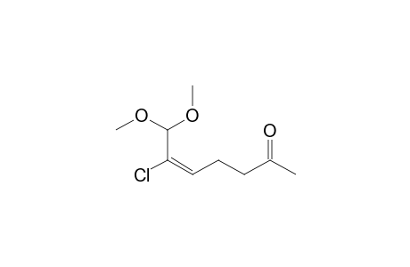 (5E)-6-chloro-7,7-dimethoxy-5-hepten-2-one