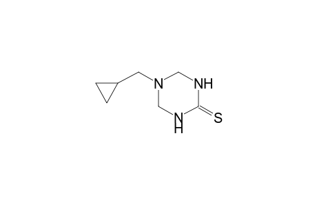 5-(cyclopropylmethyl)tetrahydro-s-triazine-2(1H)-thione