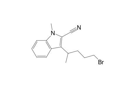 3-(5-bromanylpentan-2-yl)-1-methyl-indole-2-carbonitrile