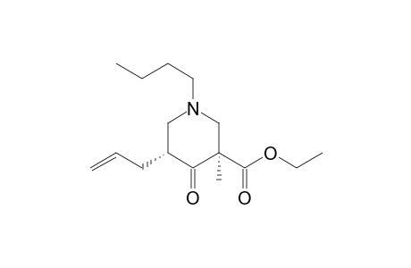 Ethyl (3R*,5R*)-1-butyl-5-allyl-3-methyl-4-oxopiperidine-3-carboxylate