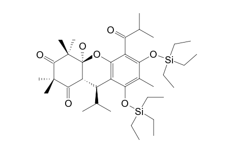 (4aS,9S,9aR)-4a-hydroxy-5-isobutyryl-9-isopropyl-2,2,4,4,7-pentamethyl-6,8-bis(triethylsilyloxy)-9,9a-dihydroxanthene-1,3-quinone