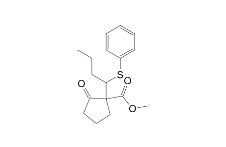 Methyl 2-oxo-1-(1'-phenylthiobutyl)cyclopentanecarboxylate