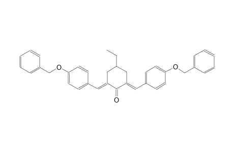 cyclohexanone, 4-ethyl-2,6-bis[[4-(phenylmethoxy)phenyl]methylene]-, (2E,6E)-
