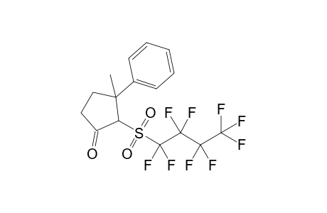 3-Methyl-2-[(nonafluorobutyl)sulfonyl]-3-phenylcyclopentanone