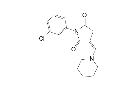 (3Z)-1-(3-chlorophenyl)-3-(piperidinomethylene)pyrrolidine-2,5-quinone