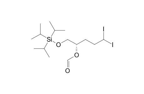1,1-Diiodo-4-O-formyl-1,2,3-trideoxy-6-O-(triisopropylsilyl)-D-glycero-pentitol