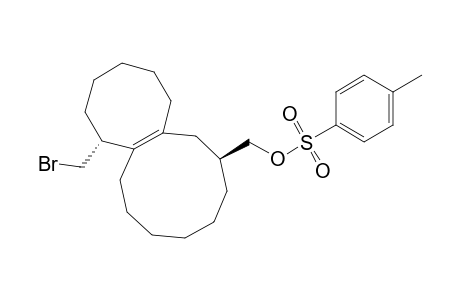 (1R*,8S*)-(+-)-1-(bromomethyl)-1,2,3,4,5,6,7,8,9,10,11,12,13,14-tetradecahydro-8-(tosyloxymethyl)-cyclooctacyclodecene