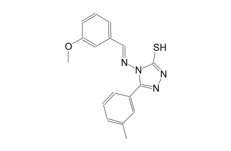 4-{[(E)-(3-methoxyphenyl)methylidene]amino}-5-(3-methylphenyl)-4H-1,2,4-triazole-3-thiol