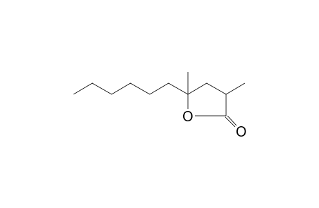 2,4-Dimethyl-4-decyl-.gamma.-lactone