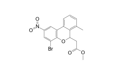 4-BROMO-6-METHOXYCARBONYLMETHYL-7-METHYL-2-NITRO-6H-DIBENZOPYRAN