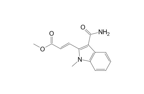 (E)-3-(3-carbamoyl-1-methyl-2-indolyl)-2-propenoic acid methyl ester
