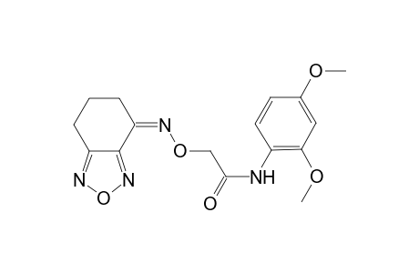 2-[(Z)-6,7-dihydro-5H-2,1,3-benzoxadiazol-4-ylideneamino]oxy-N-(2,4-dimethoxyphenyl)acetamide