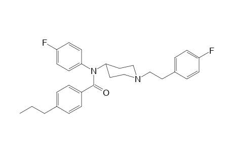 N-(4-Fluorophenyl)-N-(1-[2-(4-fluorophenyl)ethyl]piperidin-4-yl)-4-propylbenzamide