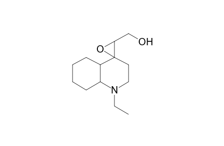 Spiro[decahydroquinoline-4,3'-oxirane], 1-ethyl-3'-hydroxymethyl-