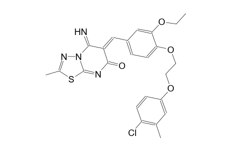 7H-[1,3,4]thiadiazolo[3,2-a]pyrimidin-7-one, 6-[[4-[2-(4-chloro-3-methylphenoxy)ethoxy]-3-ethoxyphenyl]methylene]-5,6-dihydro-5-imino-2-methyl-, (6Z)-