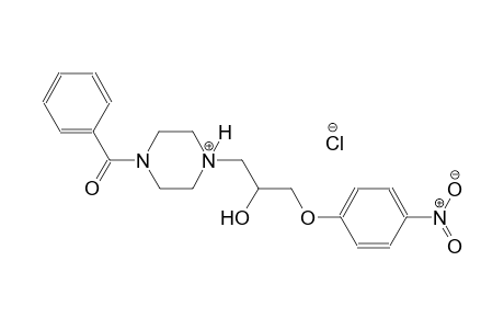 piperazinium, 1-benzoyl-4-[2-hydroxy-3-(4-nitrophenoxy)propyl]-, chloride