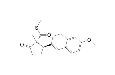 S-Methyl trans-2-(3,4-Dihydro-6-methoxy-2-naphthyl)-1-methyl-5-oxocyclopentane-r-1-thiocarboxylate