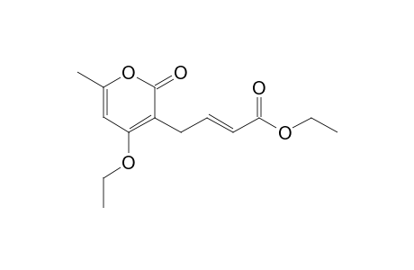 Ethyl (4'-ethoxy-6'-methyl-2H-pyran-2'-on-3'-yl)butenoate