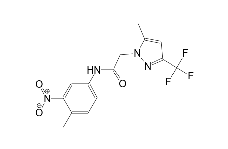 N-(4-methyl-3-nitrophenyl)-2-[5-methyl-3-(trifluoromethyl)-1H-pyrazol-1-yl]acetamide