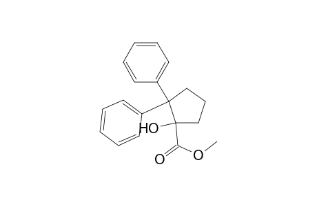 1-Hydroxy-2,2-diphenyl-1-cyclopentanecarboxylic acid methyl ester