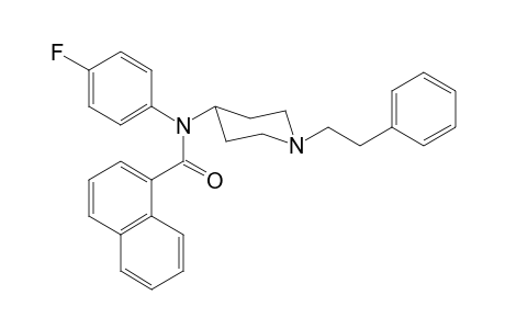 N-(4-Fluorophenyl)-N-[1-(2-phenylethyl)piperidin-4-yl]1-naphthamide