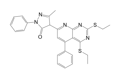 4-[2,4-bis(ethylsulfanyl)-5-phenyl-pyrido[2,3-d]pyrimidin-7-yl]-5-methyl-2-phenyl-4H-pyrazol-3-one