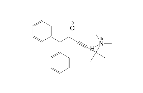 N,N,2-trimethyl-6,6-diphenyl-3-hexyn-2-aminium chloride