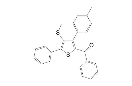 (4-(Methylthio)-5-phenyl-3-(p-tolyl)thiophen-2-yl)(phenyl)methanone