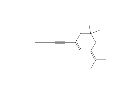 1-[(dimethyl)methylene]-3-[(t-butyl)ethynyl]-5,5-dimethylcyclohex-2-ene