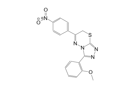 3-(2-methoxyphenyl)-6-(4-nitrophenyl)-7H-[1,2,4]triazolo[3,4-b][1,3,4]thiadiazine
