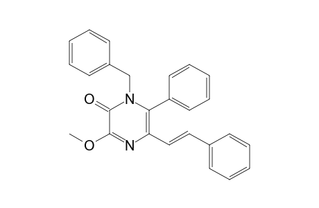 1-Benzyl-3-methoxy-6-phenyl-5-[(E)-2-phenylethenyl]pyrazin-2-one
