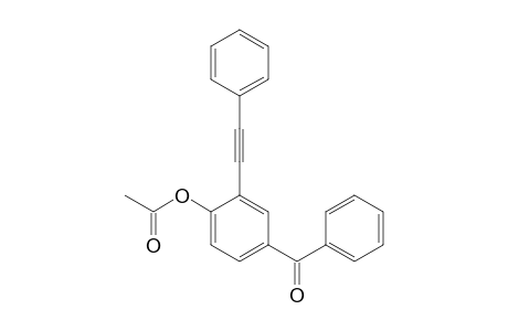 p-Benzoyl-o-(phenylethynyl)phenyl Acetate