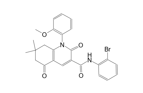 N-(2-bromophenyl)-1-(2-methoxyphenyl)-7,7-dimethyl-2,5-dioxo-1,2,5,6,7,8-hexahydro-3-quinolinecarboxamide