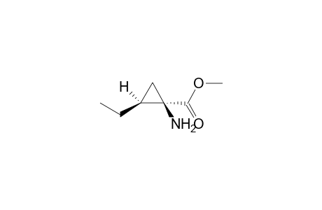 (1R,2S)-1-Amino-2-ethyl-cyclopropanecarboxylic acid methyl ester
