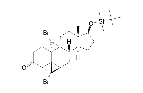 19(S)-bromo-5-β,6-β-[(S)-bromomethylene]-17-β-(tert-butyl-dimethylsiloxy)-9-α,19-cyclo-10-α-androstan-3-one
